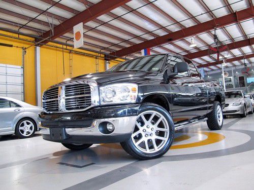 08 dodge ram 1500 slt quad cab 2wd auto 22 srt wheels boards line-x sunroof 51k