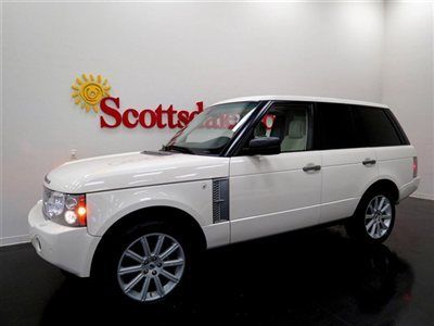 2008 range rover hse s/c * alaska wht/ivory * dvd entertainment * as new!!!