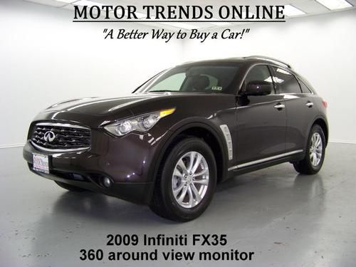 Premium pkg navigation roof 360 rearcam htd ac seats 2009 infiniti fx35 43k