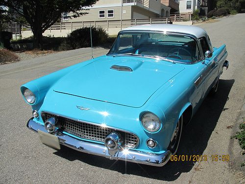 Classic 1956 ford thunderbird (t-bird) show car 50,000 original miles