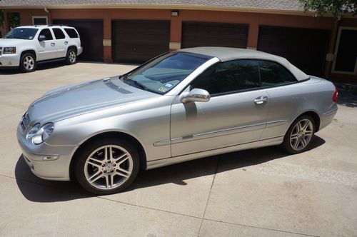 2004 clk 320 convertible silver, grey top 87k miles