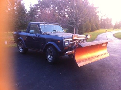 1976 international scout 2 (4x4) a/t with snow plow **see pics* * watch video**