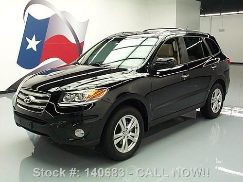 2012 hyundai santa fe limited sunroof nav rear cam dvd! texas direct auto