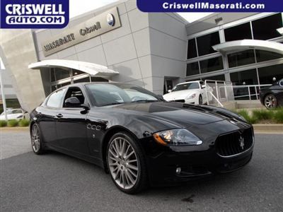 2009 maserati quattroporte 4.7 gts cpo certified warranty low miles rare black