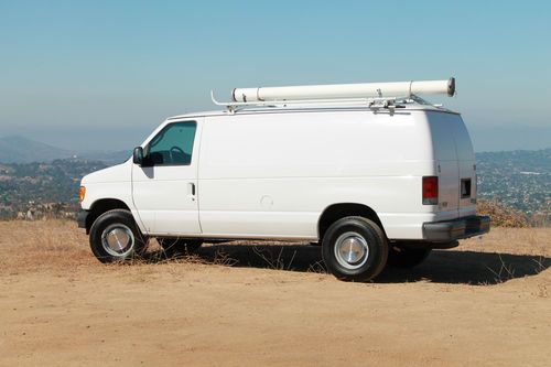 2004 cargo van e350 ford turbo diesel extra clean e-350 diesel