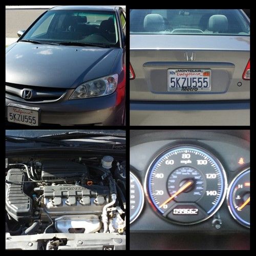 Very clean 2005 honda civic lx sedan 4-door 1.7l title in hand.