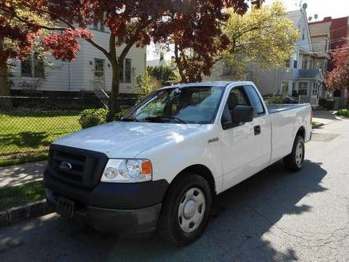 2005 ford f-150 xl regular cab white automatic 4x2 long bed no reserve