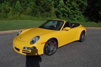 2008 carrera c4s cabriolet speed yellow,tiptronic,cpo car 22k miles mint