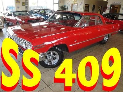 63 impala 2dr ht numbers matching 409 original 4-speed true ss super nice 62 64