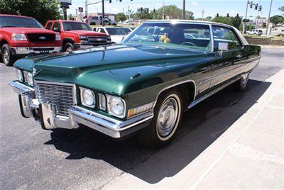 1972 cadillac coupe deville very original exceptionally clean rare emerald green