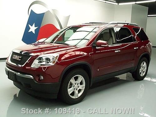 2009 gmc acadia slt 7 passenger htd leather 18's 68k mi texas direct auto