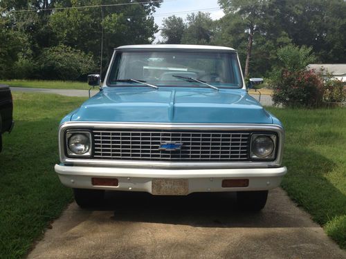 It's a handsome light blue truck,excellent condition,c-10