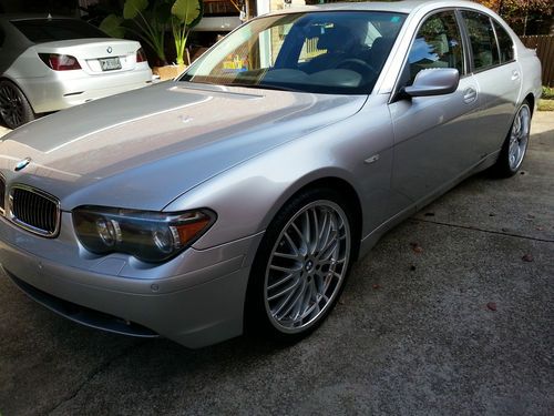 2004 bmw 745i silver good condition inside and out has up dated sound system.