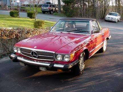 1985 red Mercedes 380SL. Tan interior, rag and hard top, ac, new tires., US $5,500.00, image 4