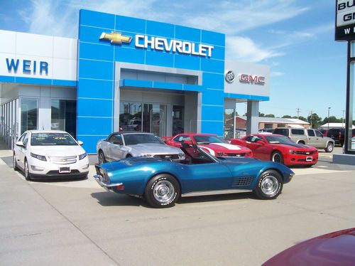 1972 cheverolet corvette corvertible bryer blue