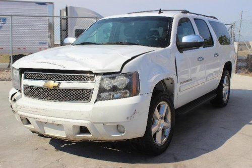 2007 chevrolet suburban ltz 1500 4wd damaged salvage low miles loaded wont last!