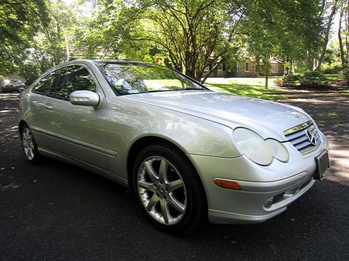 No reserve 2004 mercedes-benz c230 kompressor coupe 2-door 1.8l very nice