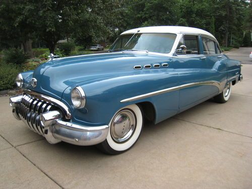 1950 buick roadmaster  72 riviera sedan  320 c.i. straight eight