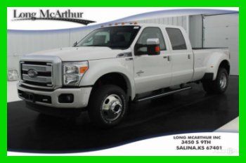 2013 drw platinum 4wd crew cab 6.7 v8 diesel! 4x4! navigation! msrp $72,100