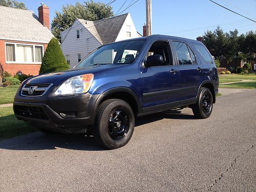 2003 honda cr-v lx sport utility 4-door 2.4l 1-owner very clean 4wd no reserve!!