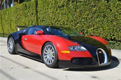 2006 bugatti veyron. 980 miles. black/red black interior. san diego