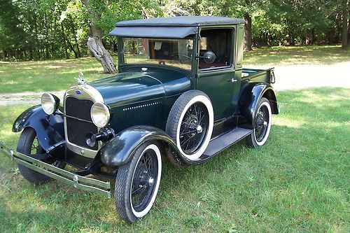 1929 model a closed cab pickup truck