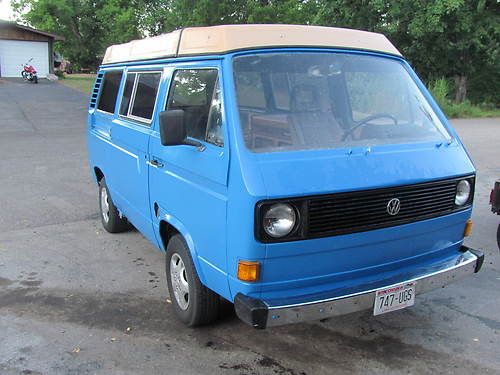 1980 volkwagen vanagon bus westfalia camper bay window