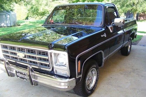 1979 chevrolet silverado swb, black &amp; chrome