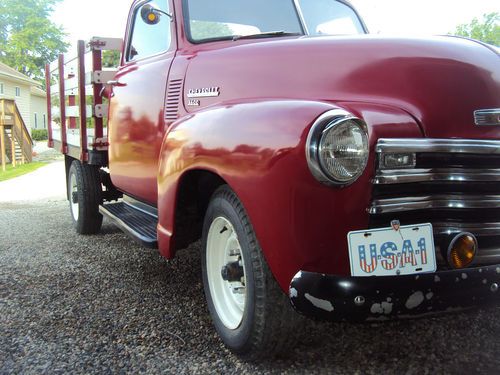1950 Chevrolet 3600 Stake Bed Truck Solid Older Restoration Rat Rod Custom, image 7