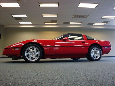 1990 corvette zr-1 zr1 only 31k original miles glass top new tires serviced wow!