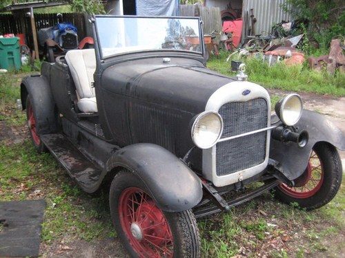 1929 ford model a roadster barn find original vintage auto rat rod