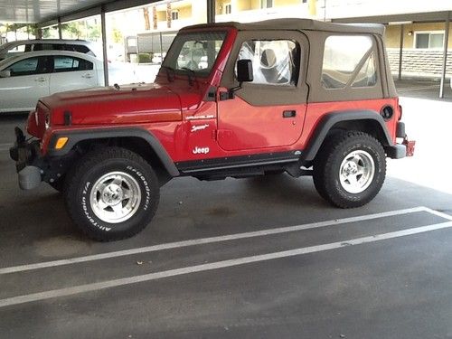 2002 jeep wrangler sport sport utility 2-door 4.0l