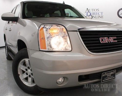 We finance 2007 gmc yukon slt 4wd 76k clean carfax 6cd htdsts 3rows dvd wrrnty