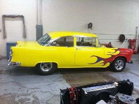 1955 chevy proturing hotrod street rod