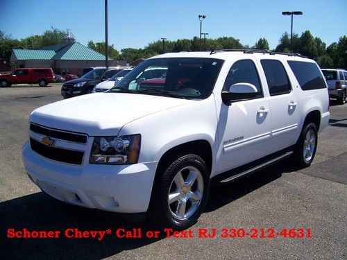 2010 chevrolet suburban 1500 lt v8 4x4 gm certified warranty leather,hd tow dvd!