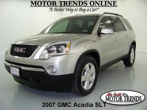 2007 awd slt hud power tailgate leather htd seats 7 pass bose gmc acadia 75k