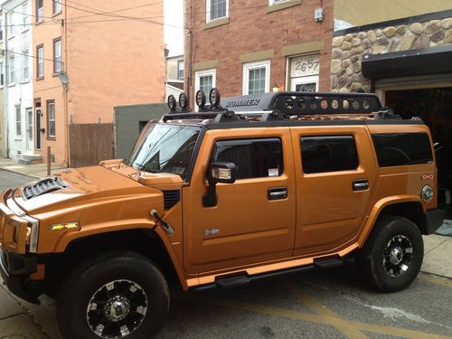 2006 hummer h2 4wd 4x4 low miles limited edition fusion orange