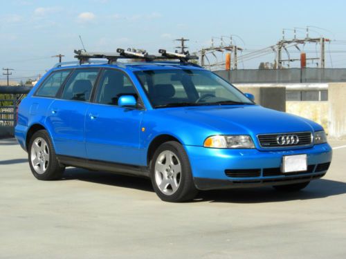 1998 audi a4 quattro avant wagon 1 owner very low miles rare color! no reserve!