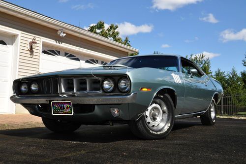 1971 plymouth cuda, numbers matching, rare color