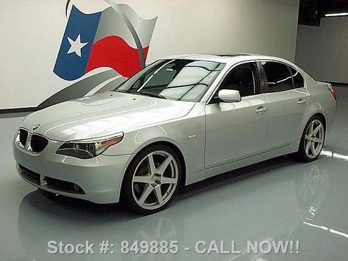 2004 bmw 525i sunroof leather nav xenons 20&#034; wheels 64k texas direct auto