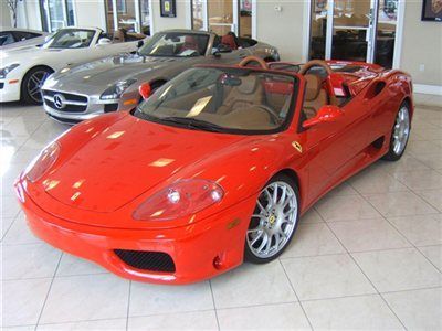 2004 ferrari 360 spider f1 corsa / natural 12k miles