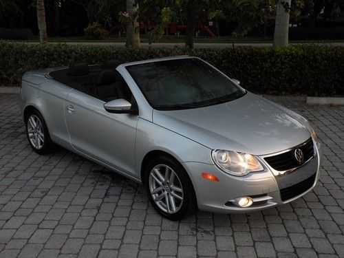 09 vw eos lux convertible leather dsg automatic heated seats new tires 1 owner