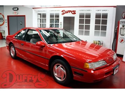 1992 ford thunderbird sc red