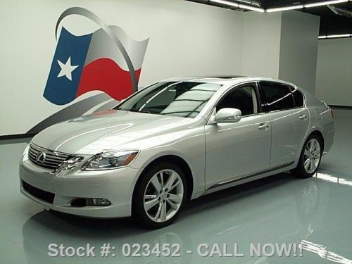 2011 lexus gs 450h hybrid sunroof nav rear cam 18&#039;s 21k texas direct auto