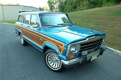 1986 jeep grand wagoneer/woody w 60k documented miles/spectacular!