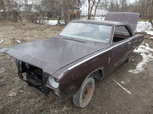 1967 dodge dart gt project car rolling chassis &amp; body w/ title