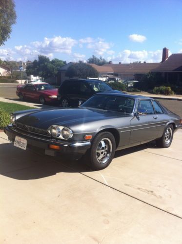 1987 jaguar xjs v12, gun-metal gray coupe