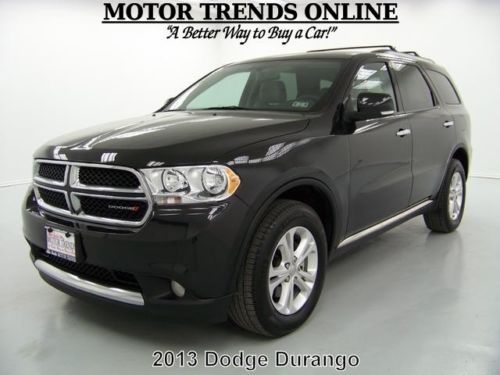 2013 crew rearcam leather htd seats bluetooth power tailgate dodge durango 20k