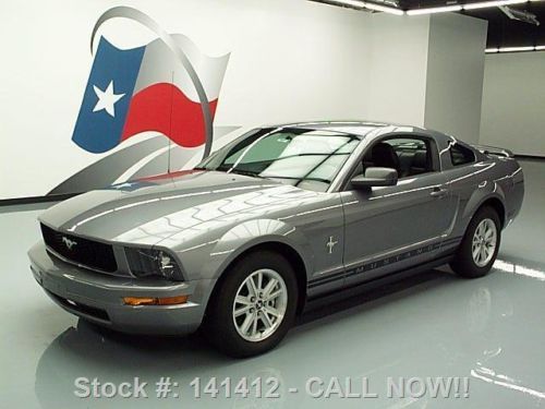 2006 ford mustang v6 premium auto leather spoiler 14k!! texas direct auto
