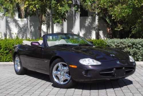 1998 jaguar xk-series xk8 rare amaranth pearl exterior harman/kardon 6-cd